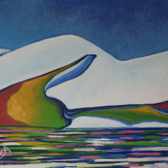 Айсберг, пейзаж, картина маслом, художник Евгений Артемьев (Е.Арт), 2016 год, earta.ru