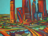 Картина "Moscow city" пейзаж, холст, масло 50/60 см. купить картину в городе Москва, Электросталь, Ногинск: 30000р +7(926)1381674 