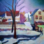 Копия А.Сислей "Copy A.Sisley" - живопись маслом на холсте, копия картины Альфреда Сислея, художник Евгений Артемьев, earta.ru
